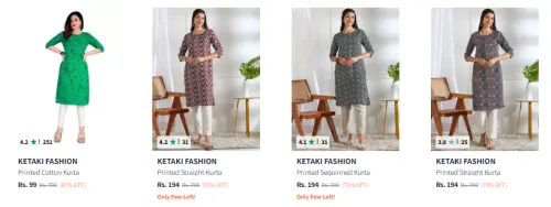 Image of Ketaki Fashion Women Printed Kurta Starting at ₹99