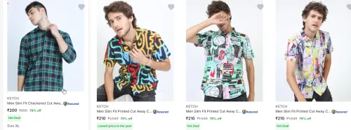 Image of Ketch Casual Shirts From ₹200