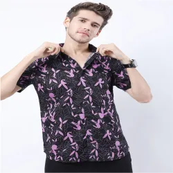  KETCH Men Black Slim Fit Floral Printed Casual Shirt
