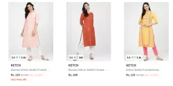 Ketch Men Fashion Kurta Starting @ ₹129