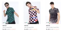Ketch Men Fashion Shirt Starting @ ₹139
