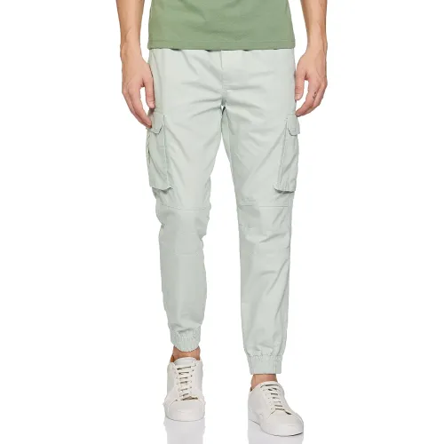 Image of KETCH Men Mid Rise Regular Fit Jogger Trouser
