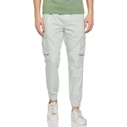 KETCH Men Mid Rise Regular Fit Jogger Trouser