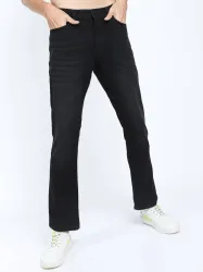 KETCH  Men Regular Mid Rise Black Jeans