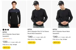 Ketch Men T-shirt Starting @ ₹330