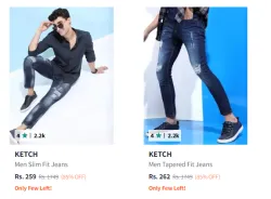 Ketch Mens Jeans upto 85% Discount