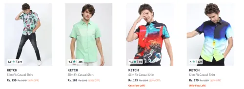 Image of KETCH Men's Shirts at minimum 80% Discount