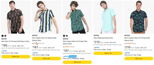 Image of Ketch mens shirts upto 85% discunt 