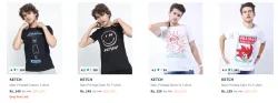 Ketch Mens T-shirt at minimum 80% Discount