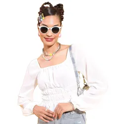 KETCH Women Polyester Sleeve Tops