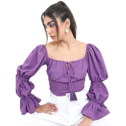 KETCH Womens Polyester Regular Fit Top