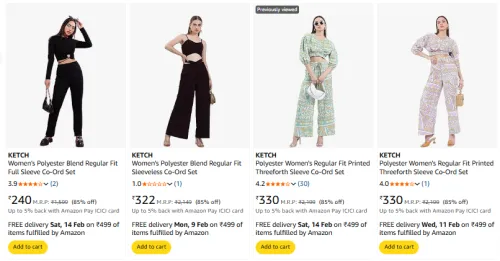 Image of Ketch Womens Clothing Starting @ ₹240