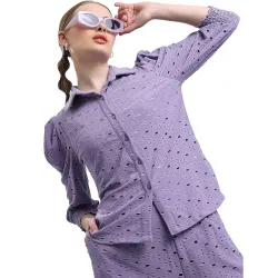 KETCH Womens Cotton Blend Regular Shirt