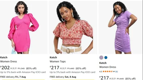 Image of ketch women's Dress up to 85% Discount
