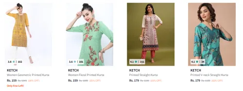 Image of Ketch Women's Kurta upto 85% Discount | Starting at ₹159