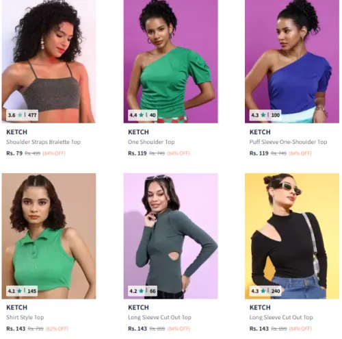 Image of Ketch Women's Top Starting at ₹79
