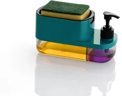 KETNI Dish Soap Dispenser with Sponge Holder for Kitchen