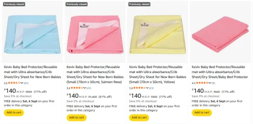 Image of Keviv Bed Bedding at minimum 70% Discount