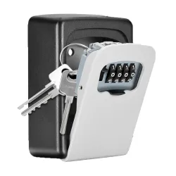 Key Lock Box Outdoor with Code Wall Mount Security Lockbox