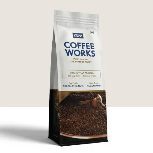 Image of Keya Coffee Works Roasted Bean Bag Coffee 200g | Medium Roast | Single-Origin Baarbara Estate Chikmagalur | Specialty AA