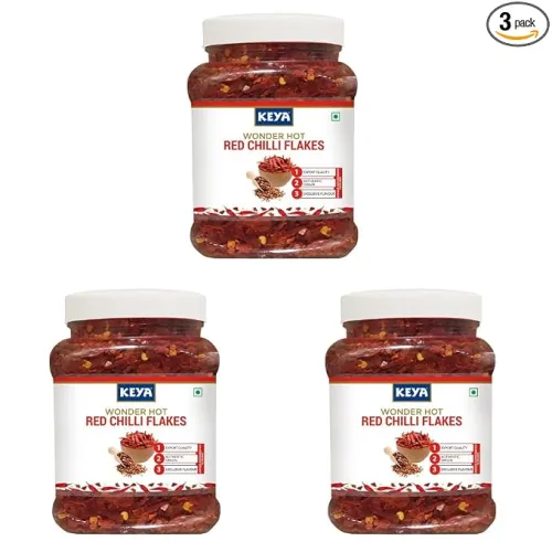 Image of Keya Red Chilli Flakes - 300g (Pack of 3)