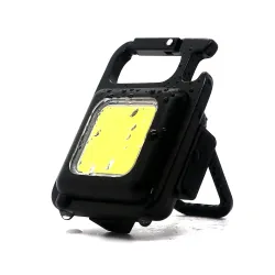 Keychain Mini Cob Rechargeable Flashlight(Max 500 Lumens)