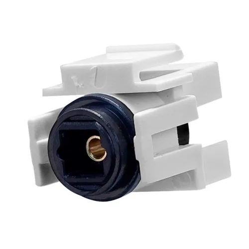 Image of Keystone Jack - Toslink Female to Female Coupler Adapter (White)