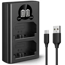 K&F Concept NP-FZ100 Battery Charger, Dual LCD Battery Charger Compatible