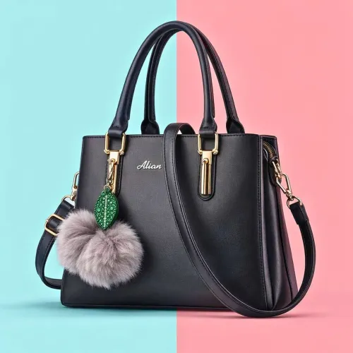 Image of KGN FASHION Black Women Tote Premium Grace Collection