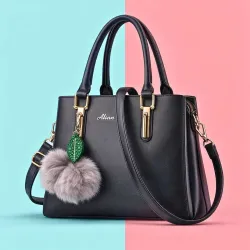 KGN FASHION Black Women Tote Premium Grace Collection