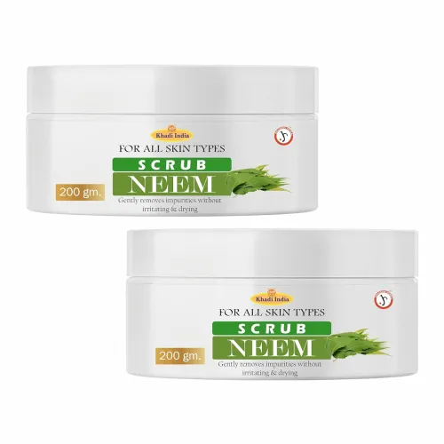 Image of Khadi 100% Pure & Herbal Neem Scrub – 400g