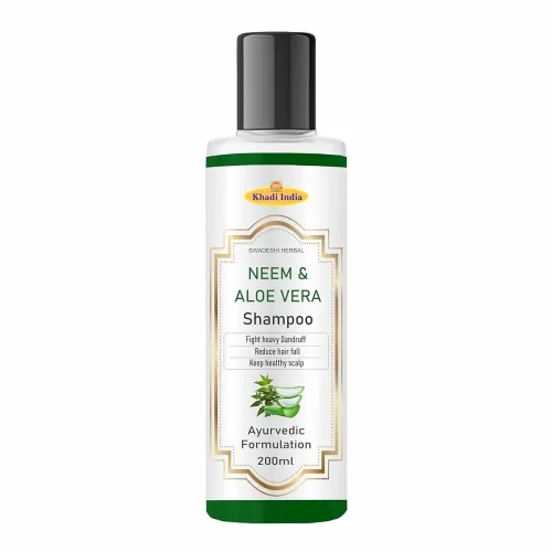 Image of Khadi 100% Natural Neem & Aloe Vera Hair Cleanser 200ml