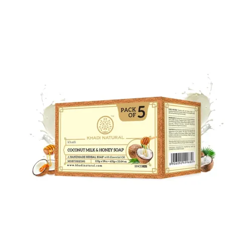 Image of Khadi Coconut Milk & Honey Soap 5pcs