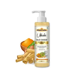 Khadi Haldi Chandan Intimate Wash for Women | Natural Feminine Hygiene Cleanser with Turmeric & Sandalwood | pH Balanced, Gentle, Sulfate-Free | 100ml