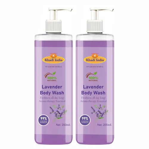 Image of Khadi Herbal Lavender Body Wash Pack of 2