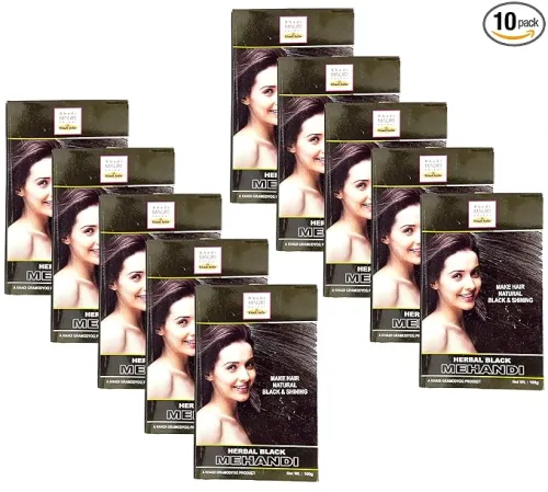 Image of Khadi Mauri Black Herbal Mehndi (Pack of 10)