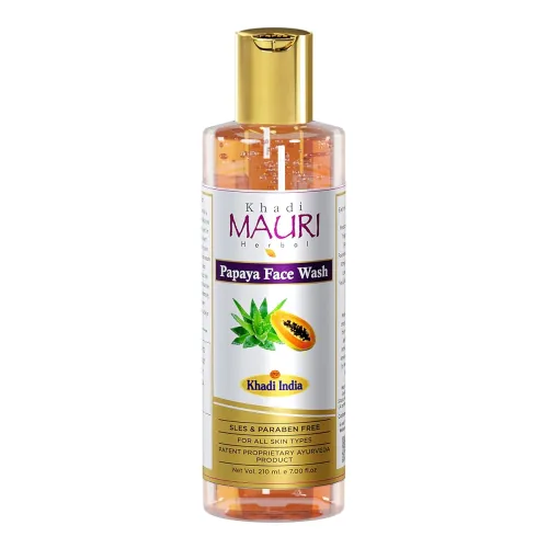Image of Khadi Mauri Herbal Anti Tan Papaya Face Wash 210ML