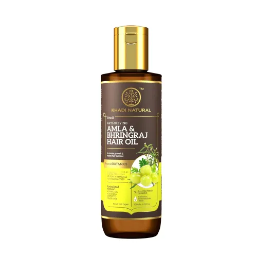 Image of Khadi Natural Amla & Bhringraj Hair Oil 200ml