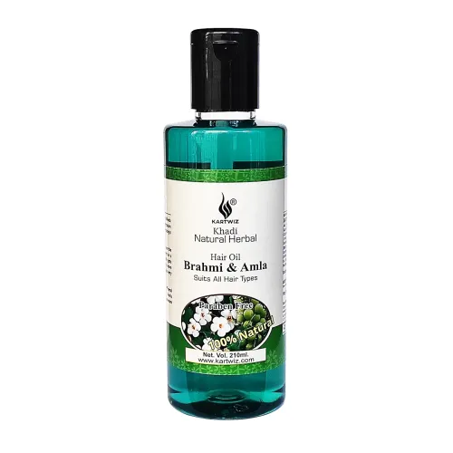 Image of Khadi Natural Amla & Brahmi Hair Oil (210ml)