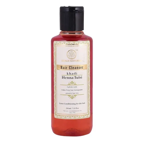 Image of Khadi Natural Henna Tulsi For Anti Dull/Damage / Hair Fall soft & Smooth control