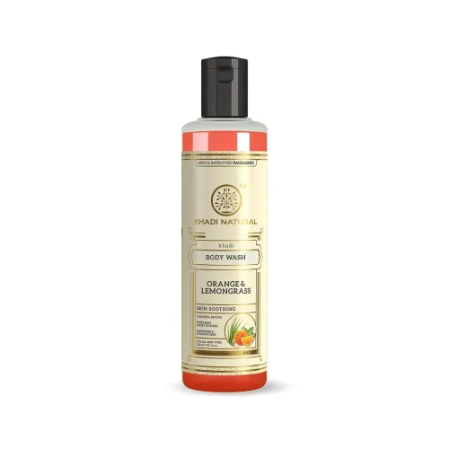 Image of Khadi Natural Herbal Orange & Lemongrass Body Wash| Cleanses and Revives Skin|Shower Gel to Regulate oil production| Kee