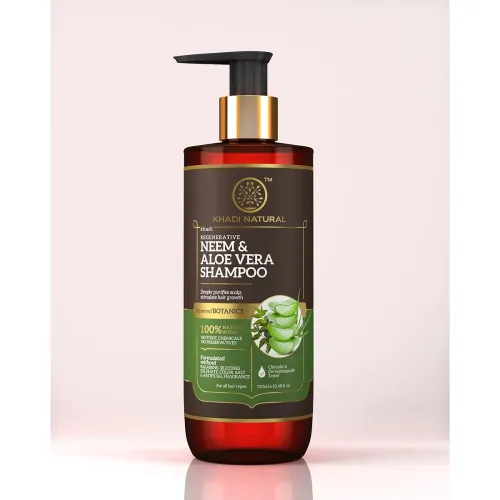 Image of Khadi Natural Neem & Aloevera Shampoo 310 ml