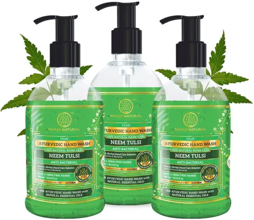 Image of Khadi Natural Neem Tulsi Hand Wash (3 Pack)