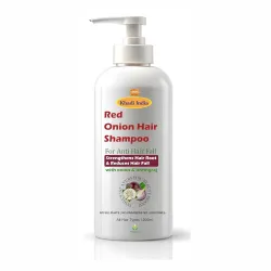 Khadi Natural Red Onion & Bhringraj Shampoo For Men & Women Helps In Hair Fall Control 200ml.