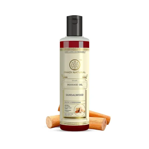 Image of Khadi Natural Sandalwood Massage Oil 210ml
