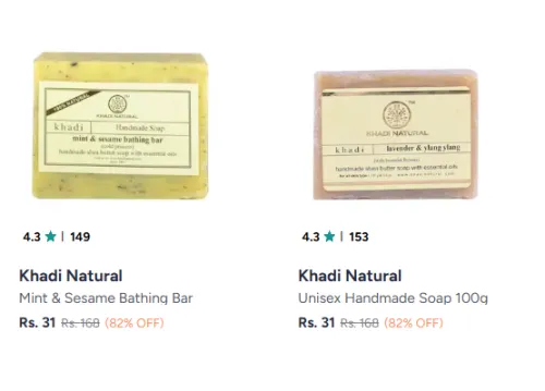 Image of Khadi Natural Soap @ Starting ₹31