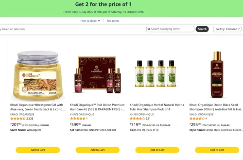 Image of Khadi Organique Beauty Products Get 2 for the price of 1 starting at ₹207