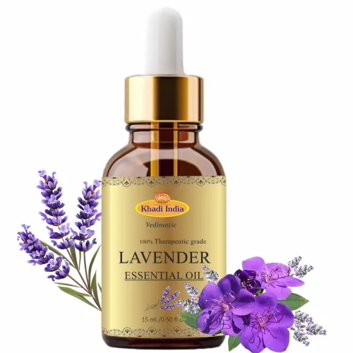 Image of Khadi Pure Gramodyog Herbal Lavender Essential Oil, 15ml