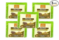 Khadi Pure Herbal Khus Soap 125g (Pack of 5) (625g)