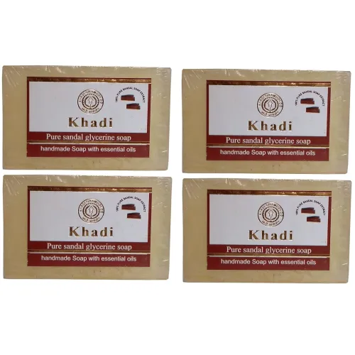 Image of Khadi Sandalwood Soap 125g (Pack of 4)
